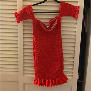 Smocked Red Dress - worn once